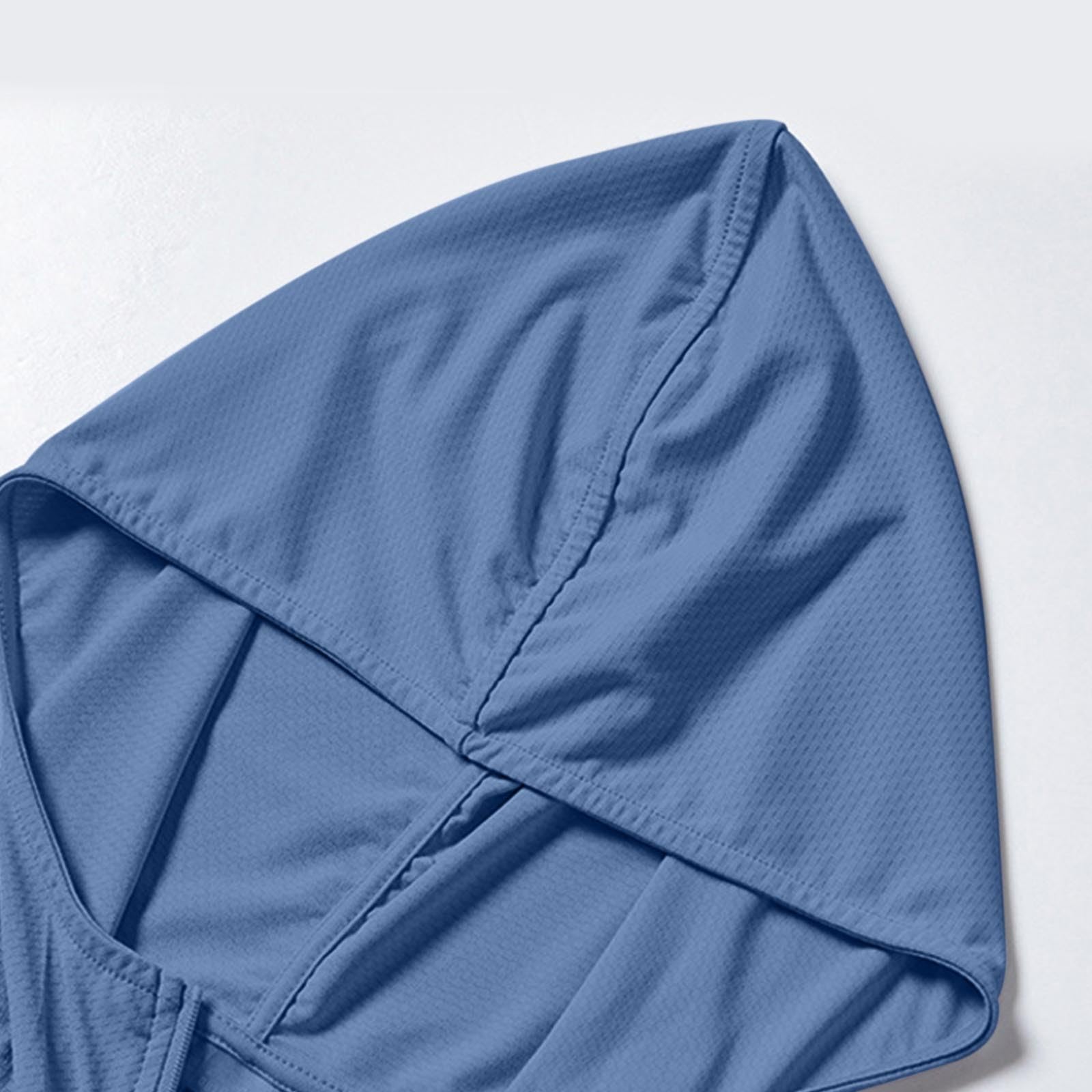 Męska bluza z kapturem lekka zapinana na zamek letnia sportowa top ochrona przed słońcem UPF 50+ na co dzień długi rękaw rash guard stretch wędkarstwo outdoorowe oddychające bluzy z kapturem UV