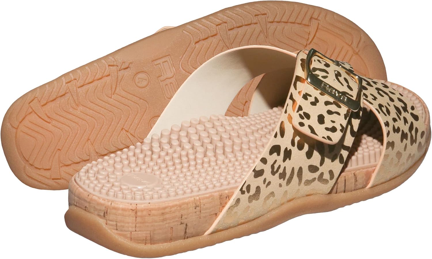 Revs Premium Reflexology Massage & Acupressure Sandals for Women. Vegan, Shock Absorbing, Cushion Sole with Orthotic Arch. Wear for circulation, heart health, better sleep, digestion, hormone balance