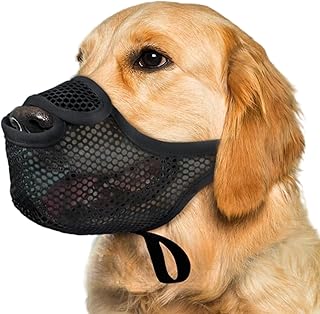 Dog Food Protection Muzzle Medium Dogs, Poison Bait Protection Dog for Walks and Training, Muzzle for Large Dogs, Breathable and Adjustable for Bite and Eating Control product image