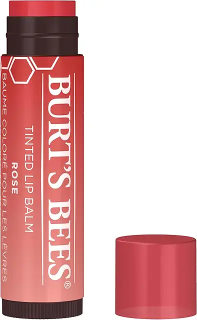 Burt's Bees Pink Tinted Lip Balm - Natural Lip Care & Moisturizer
