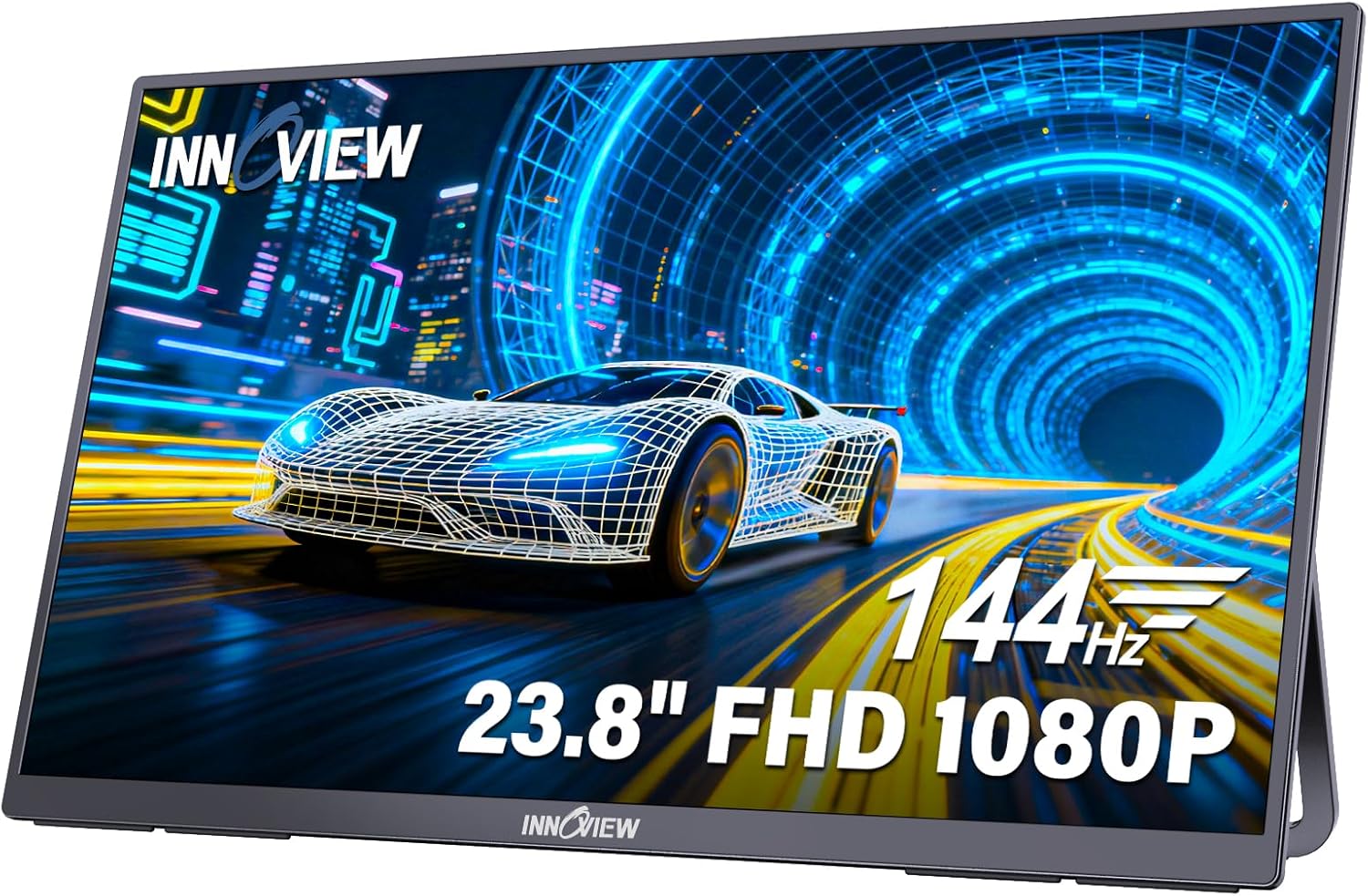 InnoView Giant Moveable Monitor 23.8inch FHD 1080P 144Hz USB-C, HDMI C…