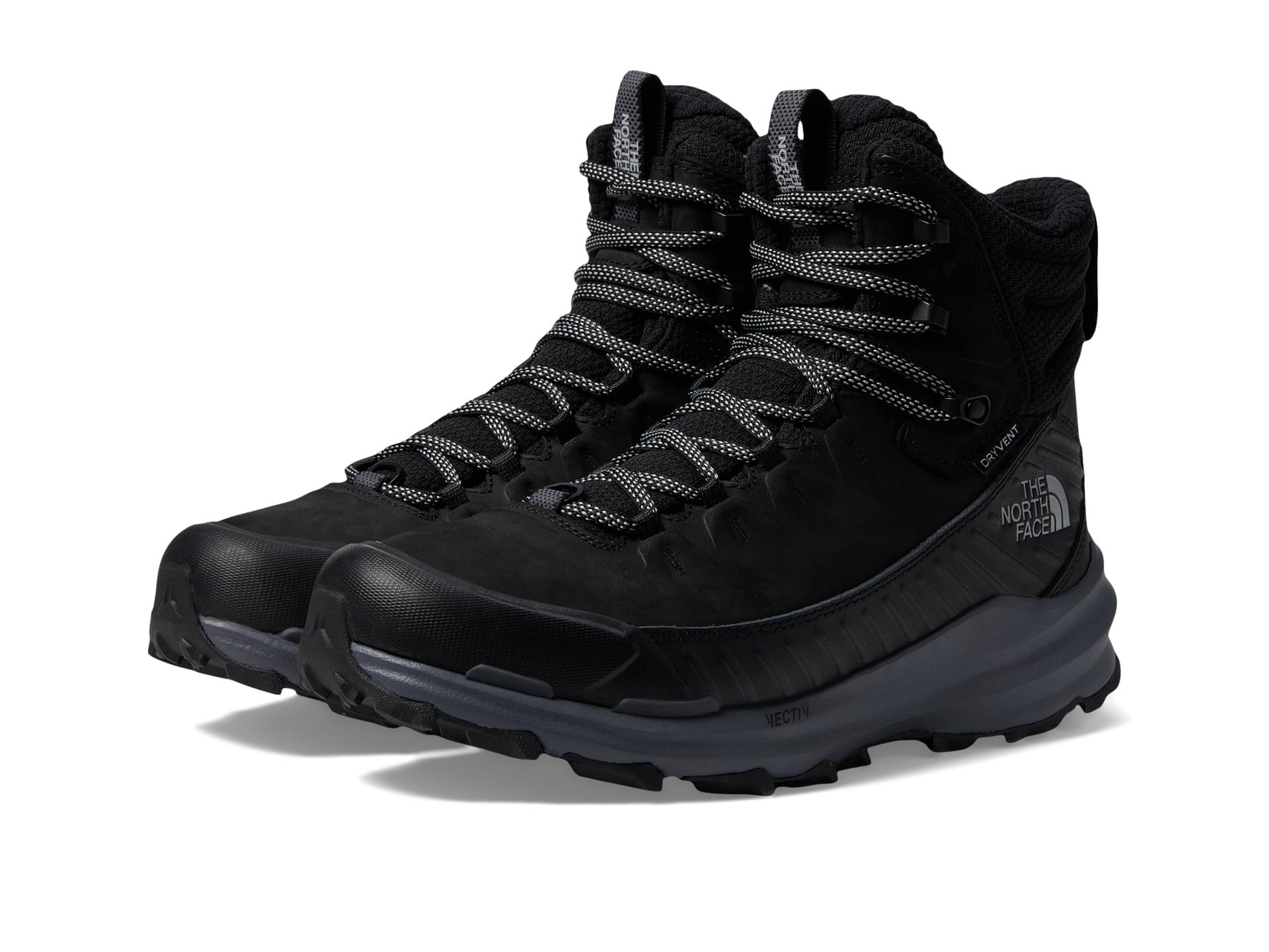 The North Face Men's VECTIV Fastpack Insulated Waterproof Hiking Shoe, TNF Black/Vanadis Grey, 10.5
