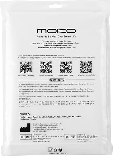 Miniatura 9 de MoKo Funda para Kindle Paperwhite de 7"6.8" (1211 generación-20242021) y Kindle Colorsoft Signature Edition, funda delgada de poliuretano con