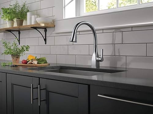 Miniatura 7 de Delta Faucet 9183-BL-DST Mateo - Grifo de cocina, color negro mate