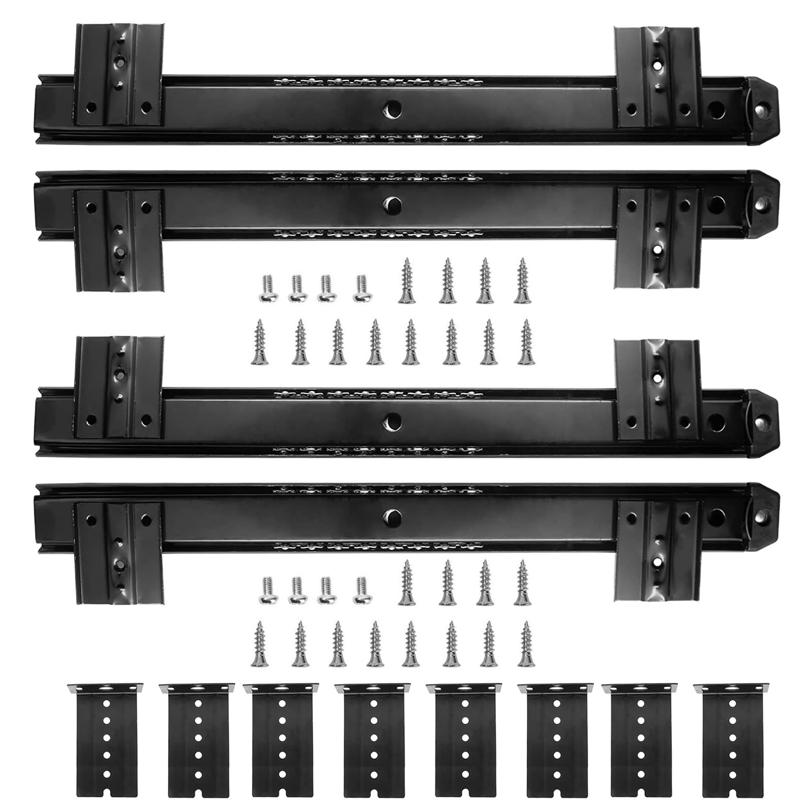Coulisses de tiroir coulissante de 350mm rail clavier réglables hauteur pour meuble