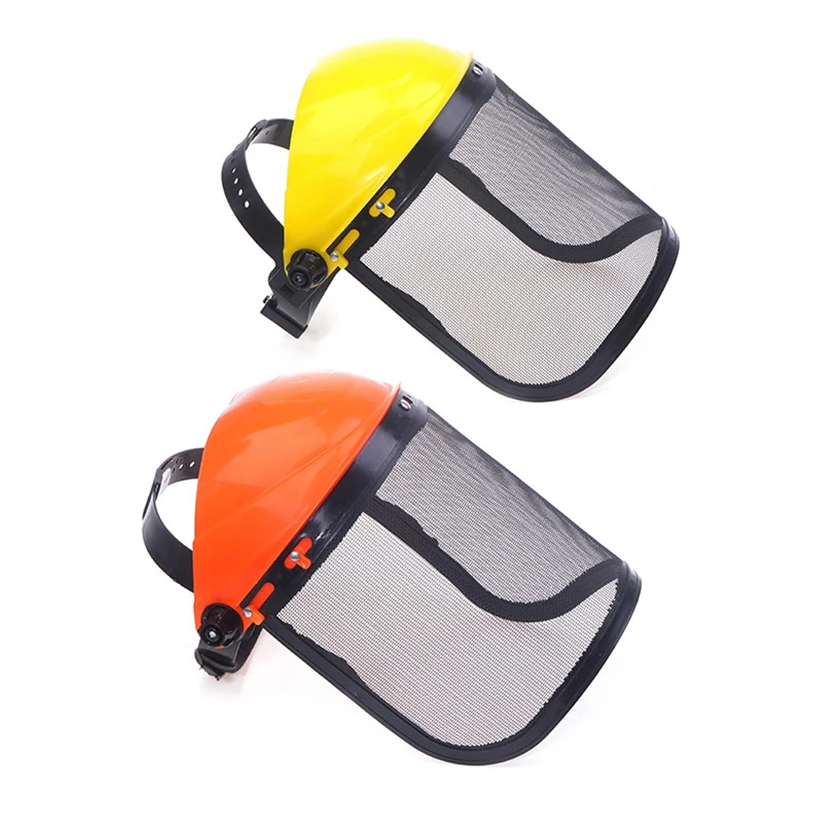 Compatible con desbrozadora Universal, Casco de Seguridad de Malla de Cara Completa, Casco Protector de Registro Forestal(A)
