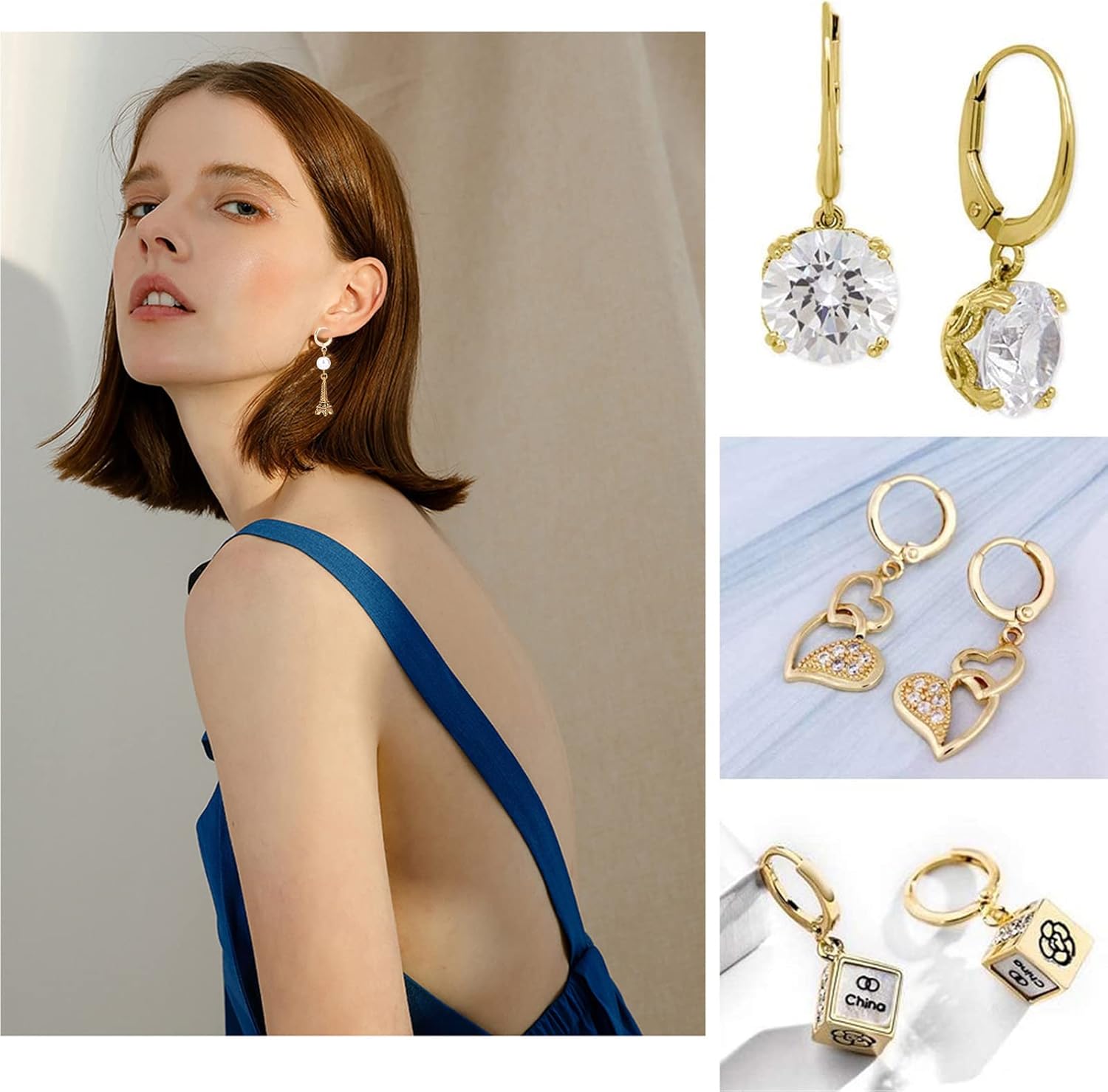 Beebeecraft 20Pcs 18K Gold Plated Round Leverback Earring Hooks French Huggie Hoop Earring Findings with Loop and 20Pcs Open Jump Rings for DIY Crafts Jewelry Making - Image 6