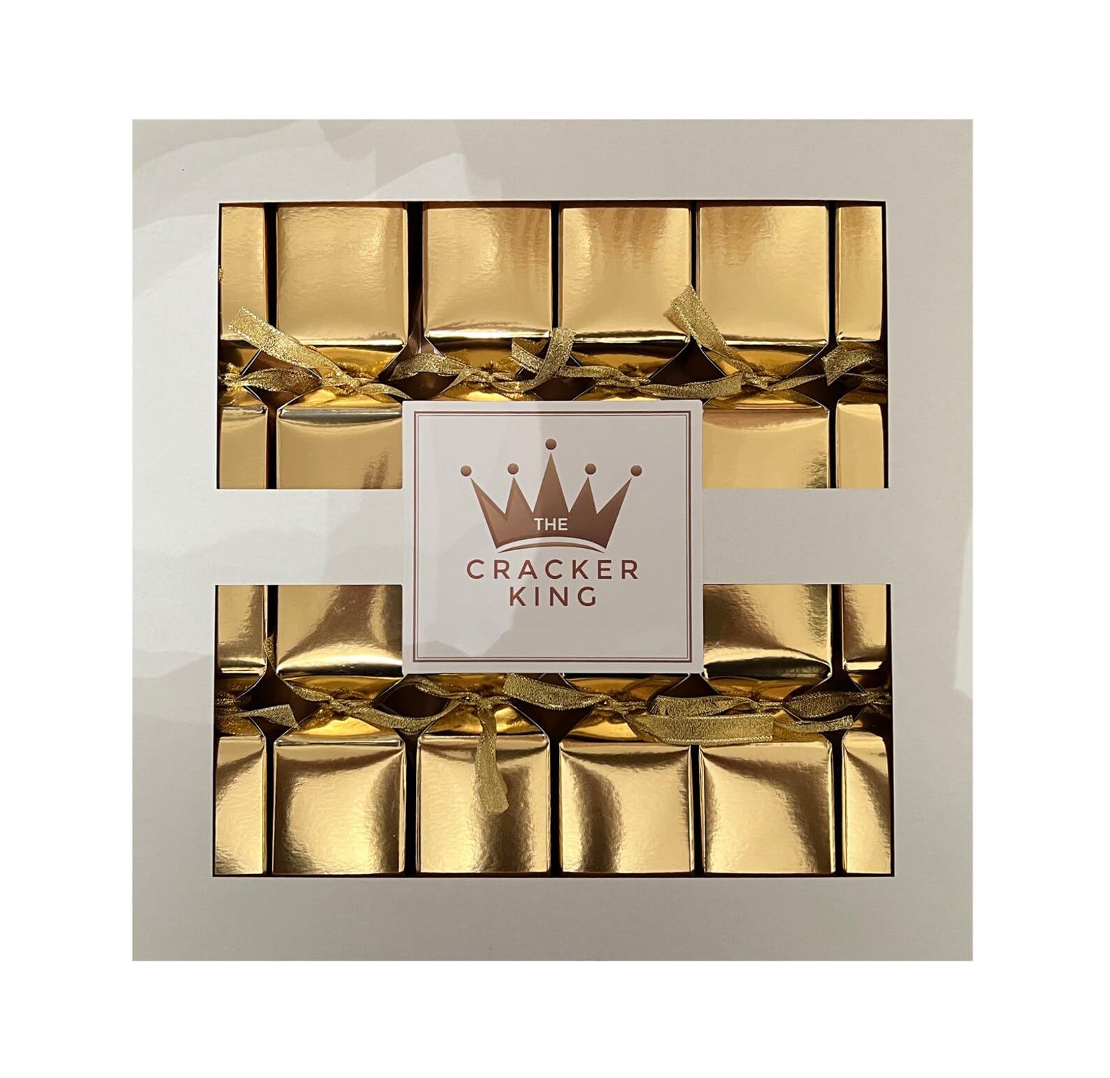 The Great Christmas Quacker Duck Hunt Game Crackers, Gold Square Crackers - Family Fun Duck Game - Hide the Duck Boardgame - Made in England