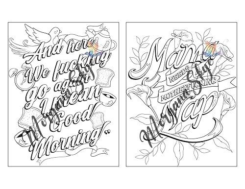 Miniatura 11 de Swear Word Coloring Book for Moms Motivational Quotes and Doodle Therapy for Stressed Out Moms Who Deserve a Break (and a Glass of Wine!)