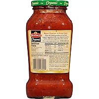 Vista 3 de Bertolli orgánico aceite de oliva salsa de pasta de albahaca y ajo - 4 tarros de vidrio 24 oz680g cada uno