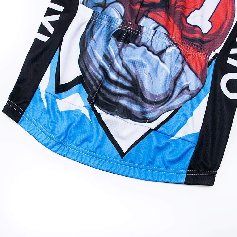 Mens Cycling Jersey Short Sleeves Funny Jerseys Quick-Drying Bike Shirt MTB Mountain Bike Shirt