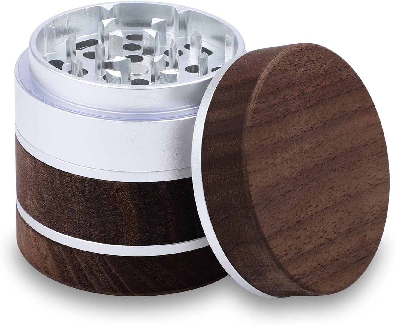 Wooden Spice Grinder 2.5", Rose Gold.