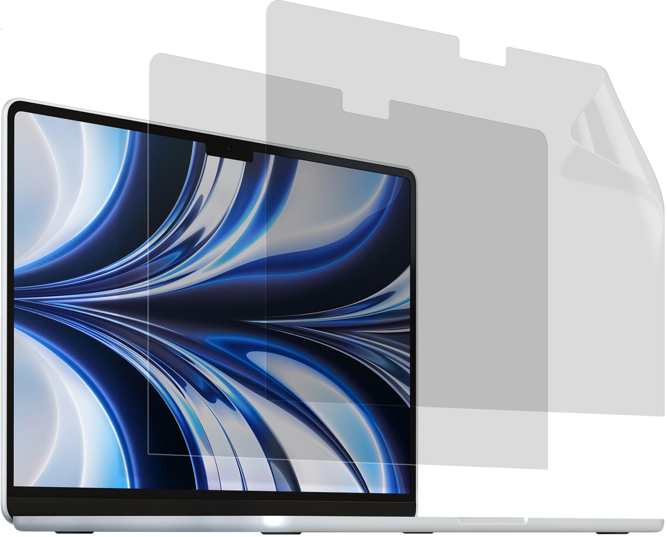 MyGadget 2x Pellicola Protettiva Mate per Apple MacBook Air 15,6 Pollici [ dal 2023 - A2941 | A3114 - M3 & M2 ] - Protezione Antiriflesso - Proteggi Display Opaca
