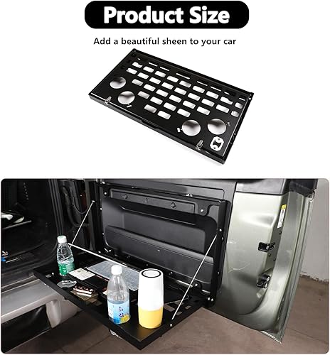 Miniatura 7 de Estante de almacenamiento de metal plegable de metal para puerta trasera de coche para Land Rover Defender 2020-2021 piezas de automóviles