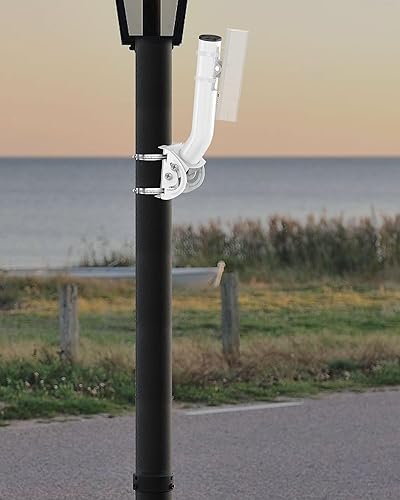 Miniatura 8 de Soporte de puente inalámbrico universal - Soporte de montaje en J de poste universal de 13 pulgadas para puente inalámbrico, antenas de TV, extensor