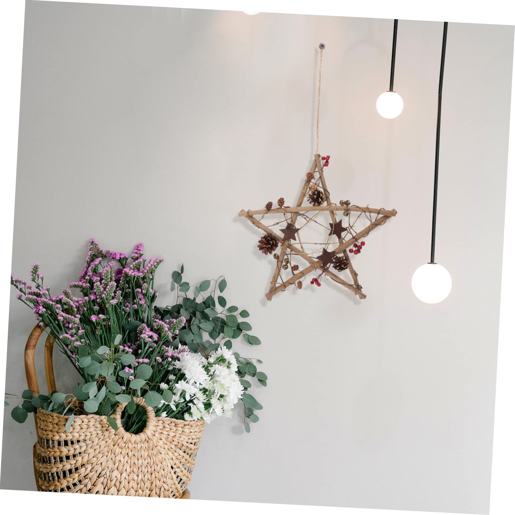 Alipis Decorazioni Forma di Stella per Albero di Natale Ornamenti da Appendere Ciondolo per Albero di Natale Materiale Sicuro e Robusto Design Moderno e Adorabile