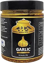 Masala Potli Garlic Pickle 500gm, 100% Natural Fresh and Authentic Indian Pickle with Tangy and Spicy Flavor, Traditional Homemade Lahsun Ka Achar
