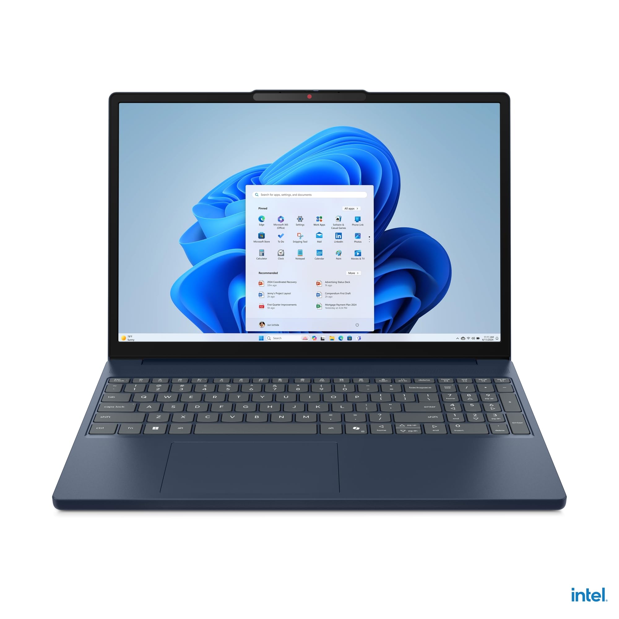 Lenovo IdeaPad Slim 3i Laptop | 15.3" WUXGA Display Entspiegelt | Intel Core i5-13420H | 24GB RAM | 1TB SSD | Intel UHD Grafik | Win11 | QWERTZ | Cosmic Blau | 3 Monate Premium Care