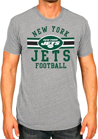NFL Adult Short Sleeve Team Stripe Tee - Adult T-Shirt for Men & Women with Cotton & Polyester - Tagless T-Shirt