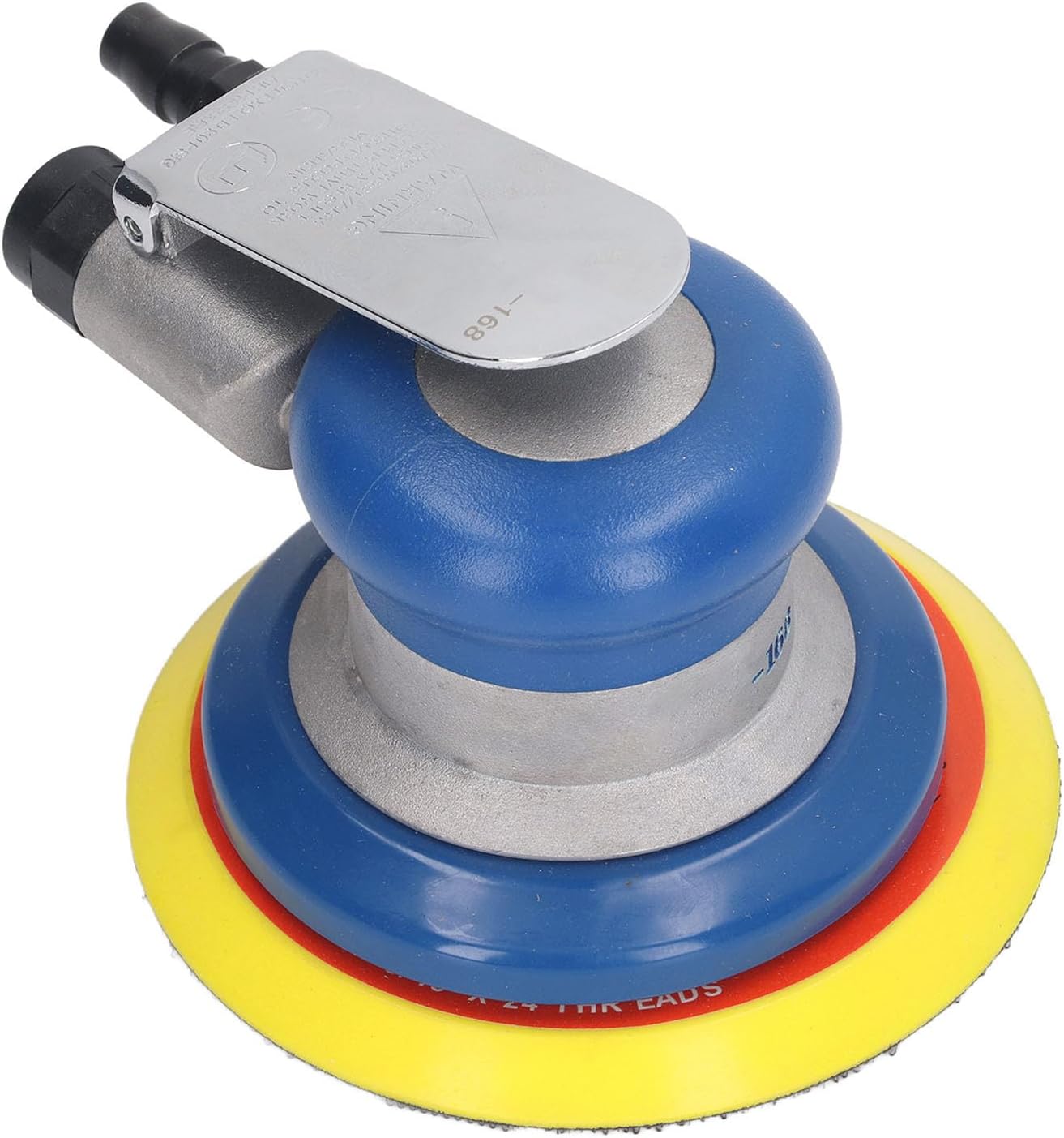Qqmora Air Sander, Zinc Alloy 5in Easy Operaiton 10000RPM Palm Grinder for Metal