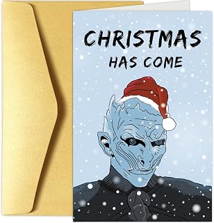 Funny Night King Christmas Greeting Card, Game of Thrones Christmas Card, Merry Xmas Card, Christmas Has Come Card