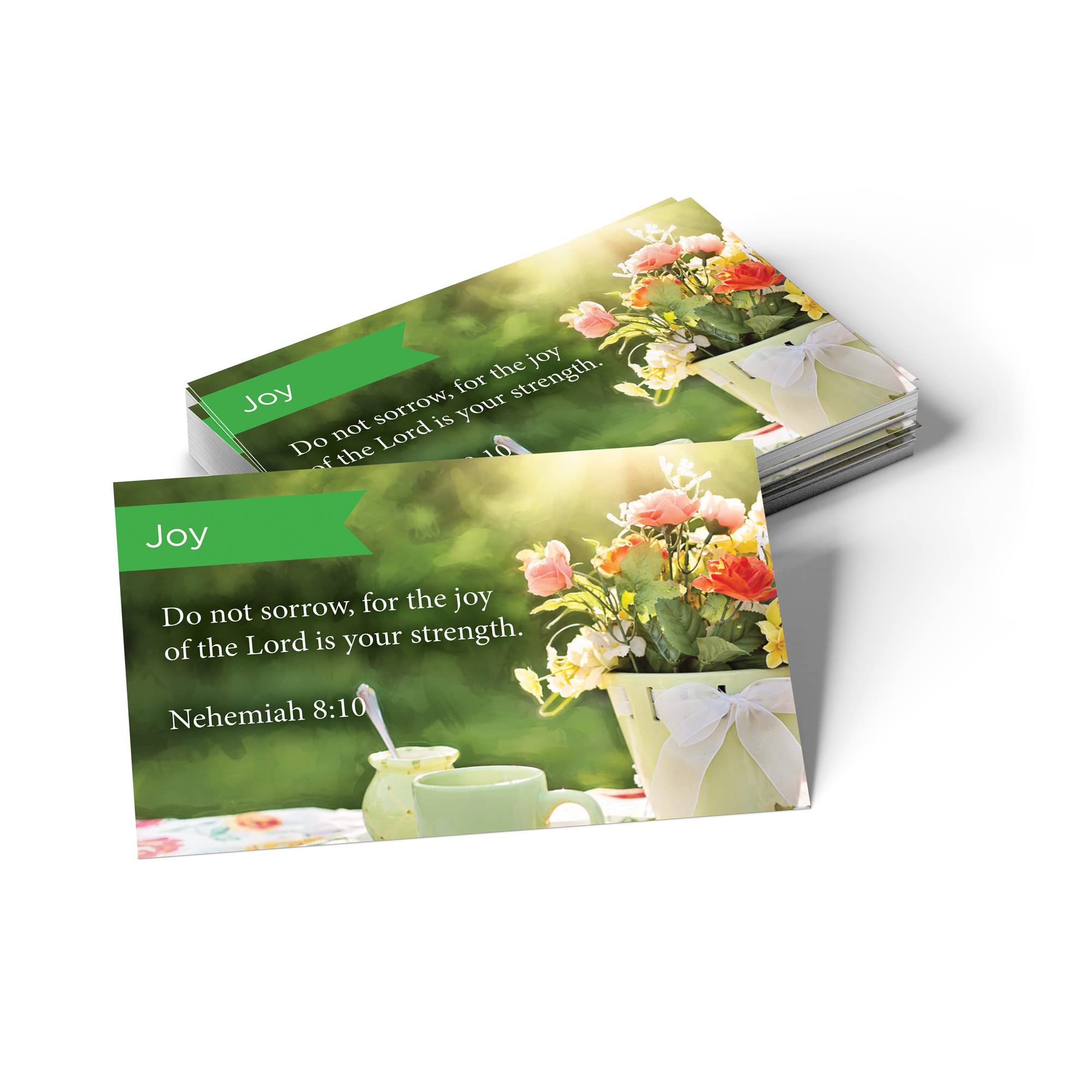 Tarjetas de bolsillo contra el desánimo con versículo Nehemías 8:10 para apoyo espiritual 7