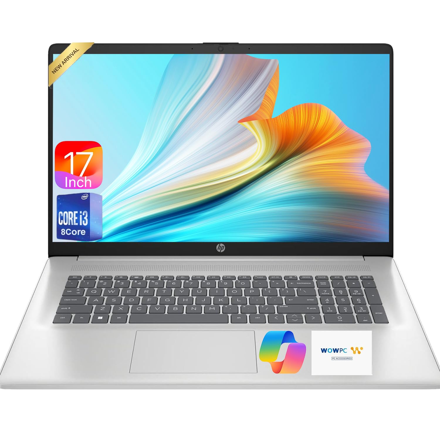 17.3" FHD Business Laptop 2025/2026 Edition, Powerful AMD Ryzen 5 7000 Series CPU (Beats Intel i7-1355U), 16GB RAM, 256GB SSD, USB-C, HDMI, Wi-Fi 6, Windows 11 + Copilot, w/WOWPC USB