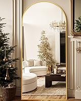 Vista 26 de Espejo de longitud completa, de 59 x 19 pulgadas, de suelo, arqueado, no empotrado, con soporte, colgante, montado para dormitorio, sala de estar