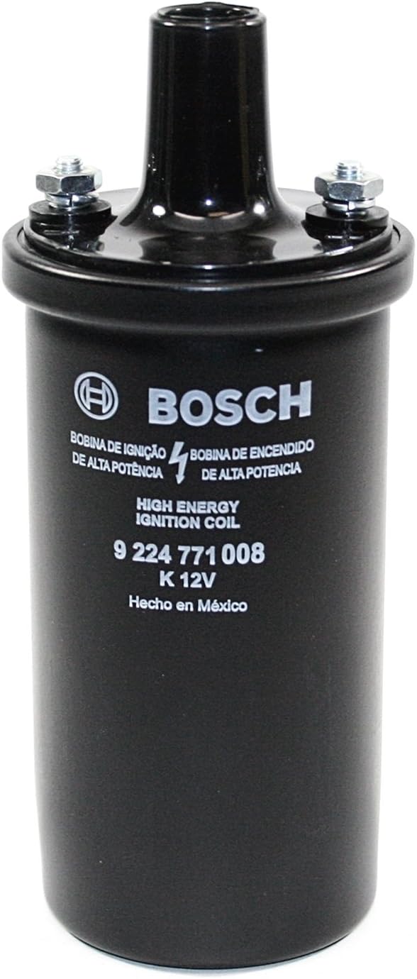 Bosch 00012 Black 12V Ignition Coil for VW Beetle