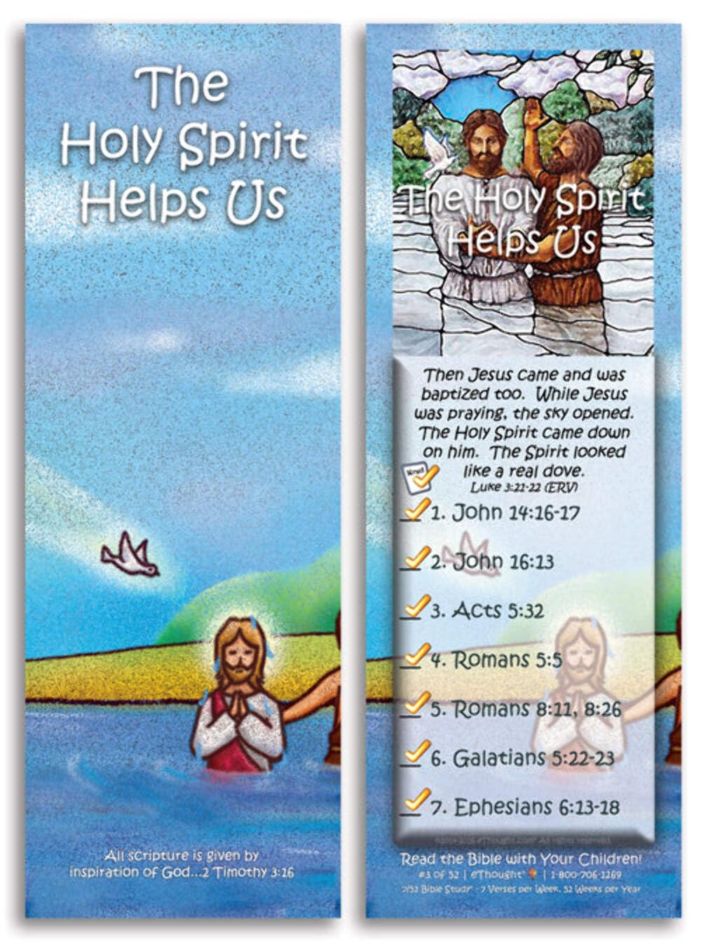 Daily Bible Reading Program for Children - 52 Designs - 1 Set of 52 Cards - Perfect for Parents or Others Wanting Help Reading the Bible Each Day to Young Children - Image 7