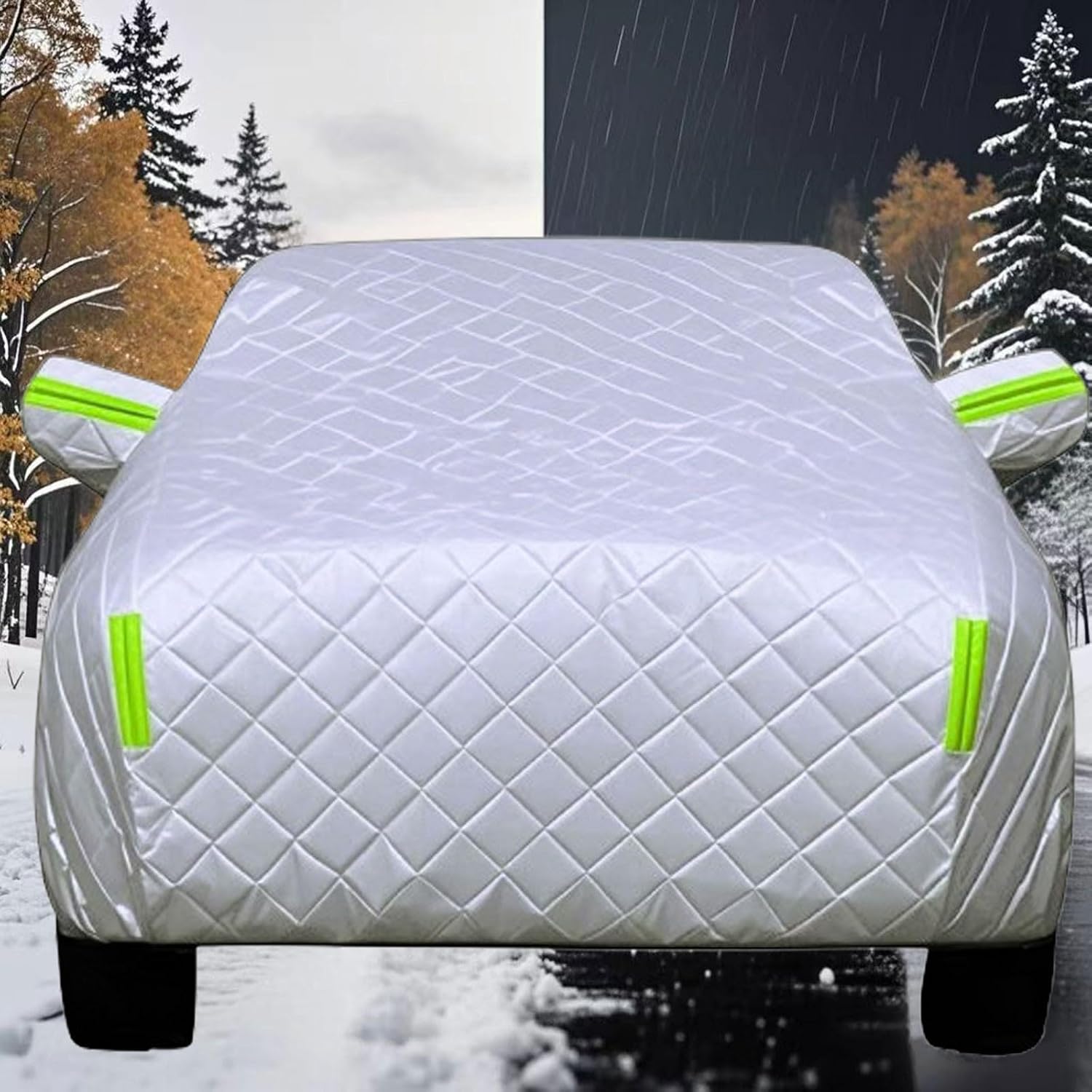 Waterproof Car Cover for Tesla Model S 2012-2025 Heavy Duty Anti-Hail Cover, Outdoor Waterproof Sun Rain Snow Hail Protection Full Exterior