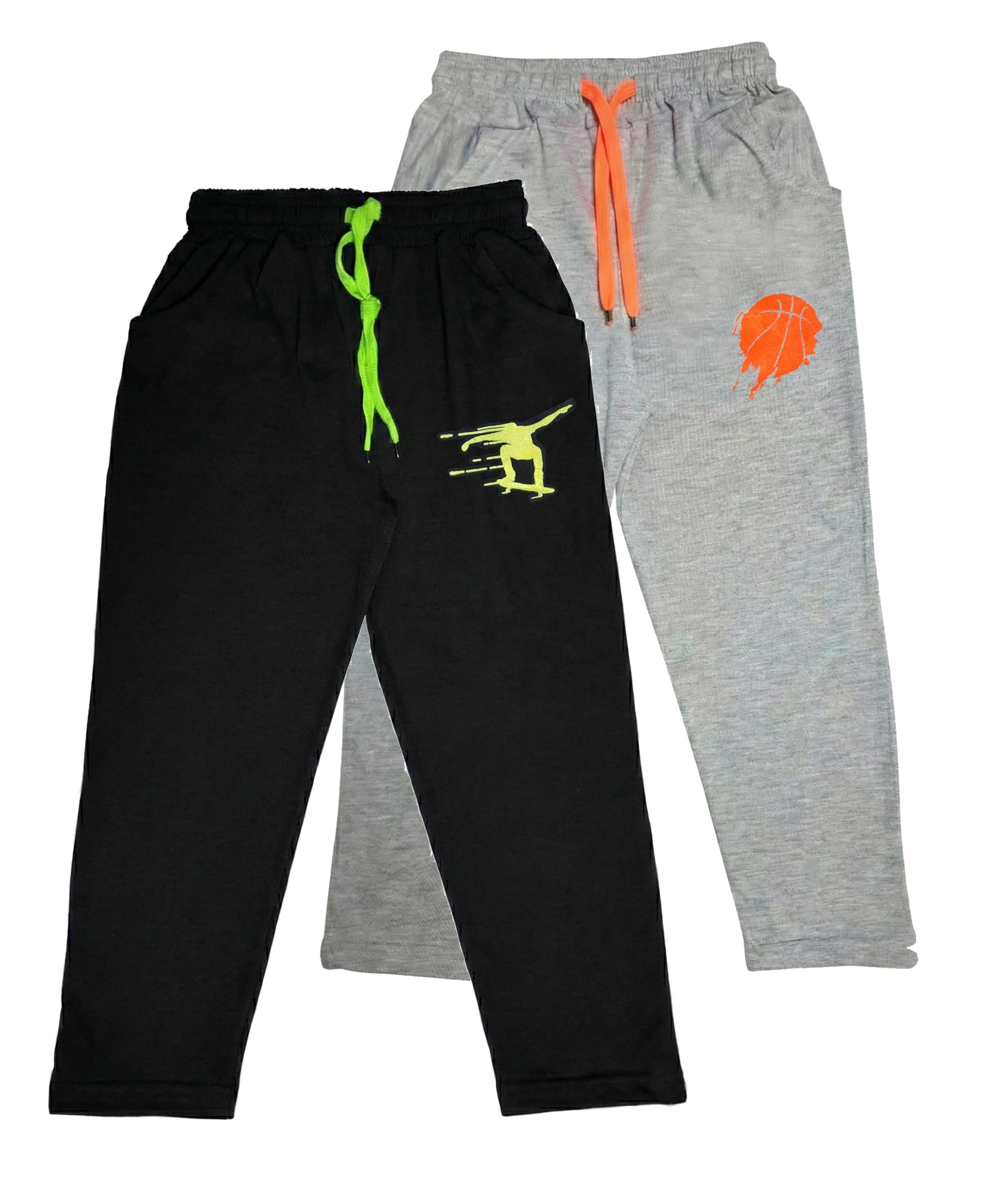 Boys Cotton Trackpants and Daily Routine Lower Pants Trousers for Kids Boys Combo (Pack of 2)-image-32