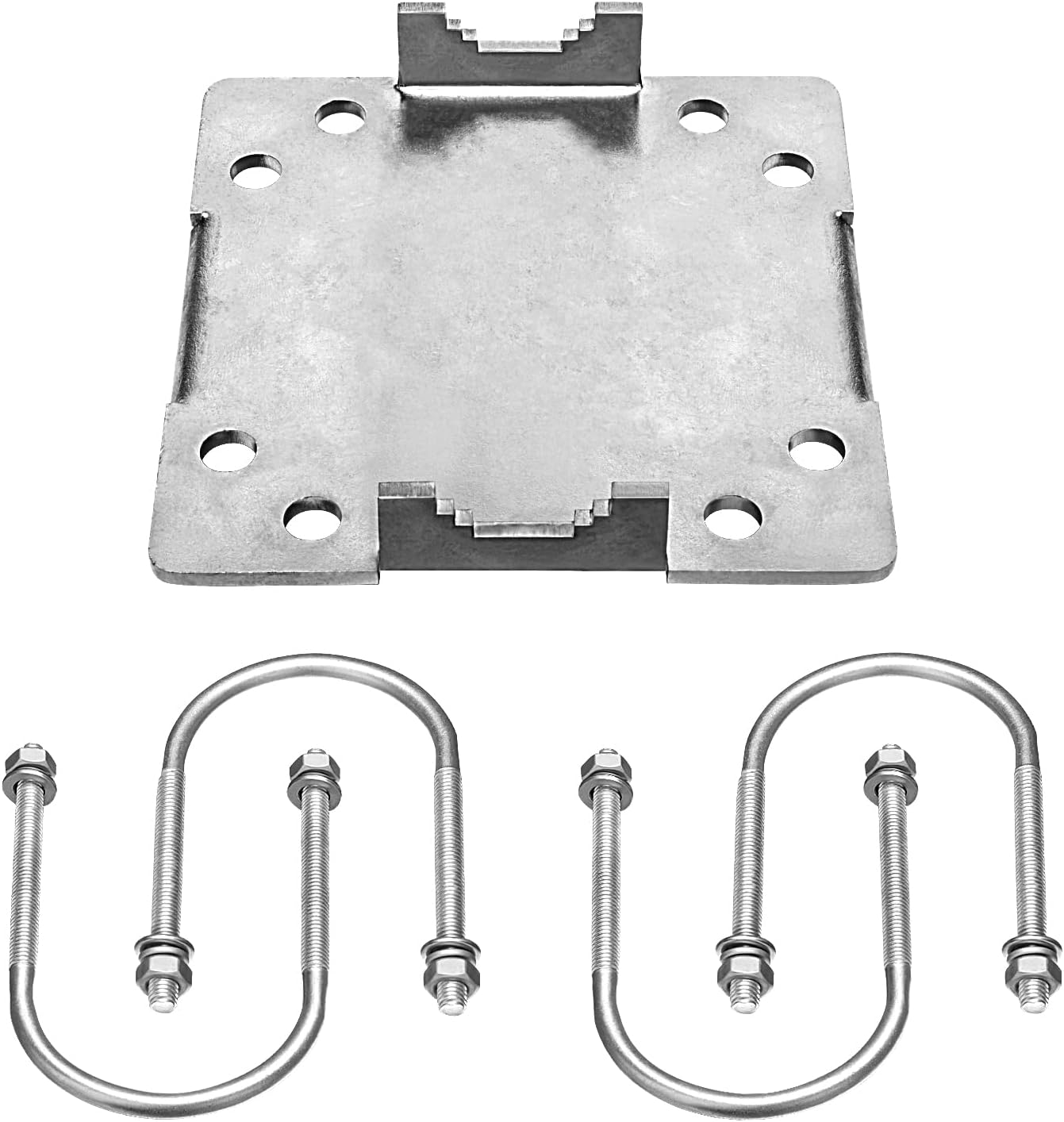 Buy Antenna Mast Clamp CrossOver Bracket Kit with U Bolts for 11.8 OD