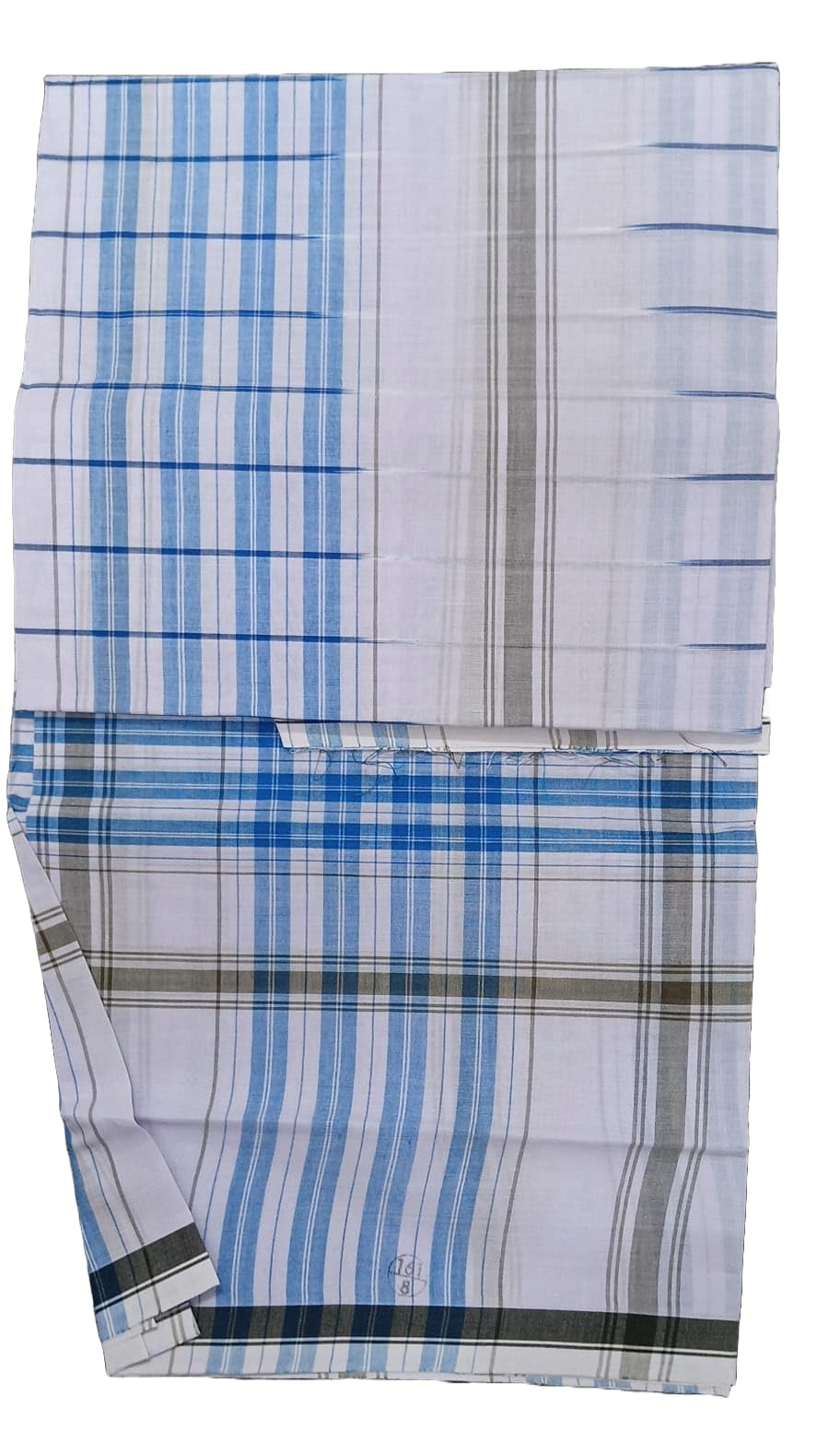 Free Size Chank Brand Lungi - XL-XXL Size - Jumbo Size - Model 1304#Sangu Mark Lungi or Shank lungi-picture-44