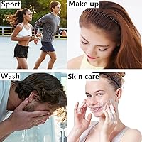 Vista 6 de BOYIVI 10 piezas de diadema ondulada de metal antideslizante unisex moda deportes al aire libre aro simple elástico pelo accesorios