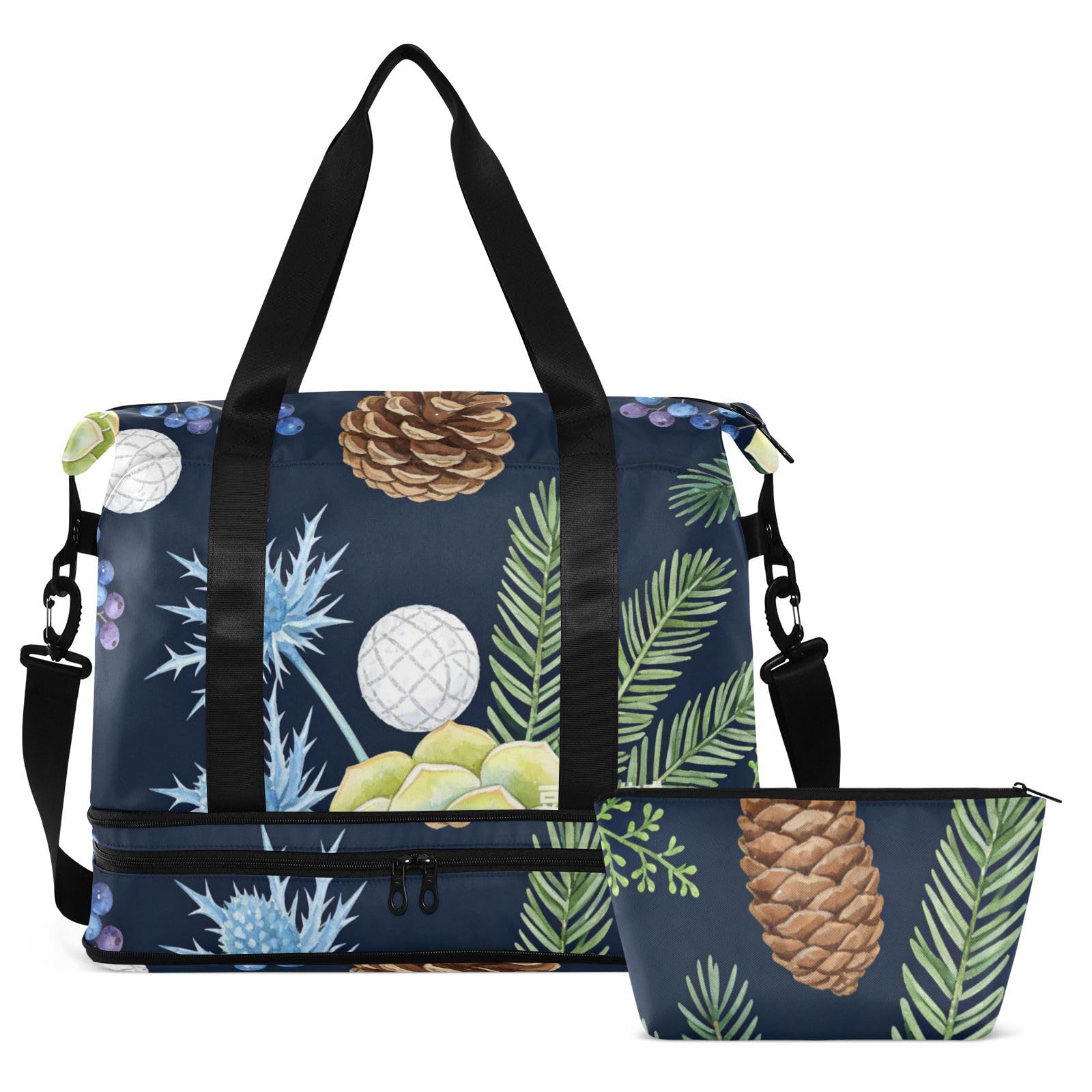 William Morris zielone retro kwiaty torby marynarskie z kieszenią na mokro regulowany pasek torba treningowa na trening wielofunkcyjna dla mężczyzn kobiet