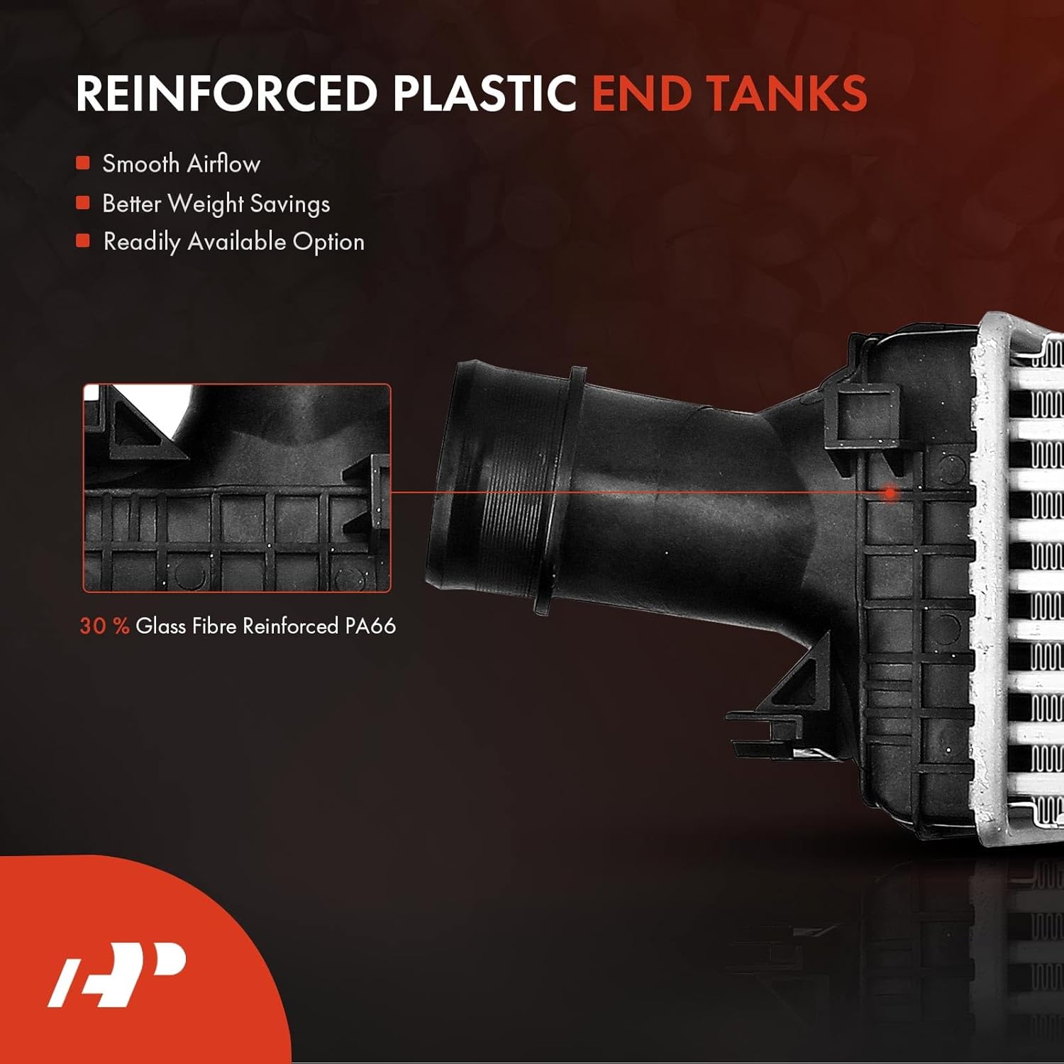 A-Premium Turbocharger Intercooler Compatible with Audi A6, A6 Quattro 2016-2018, Q5 2014-2016 & Porsche Macan 2017-2018, 2.0L 3.0L Turbocharged, Charge Air Cooler