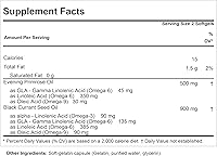 Vista 2 de ANDREW LESSMAN Aceite de semilla de onagra y grosella negra, 60 cápsulas blandas, alivia las molestias físicas y los cambios de humor debido al