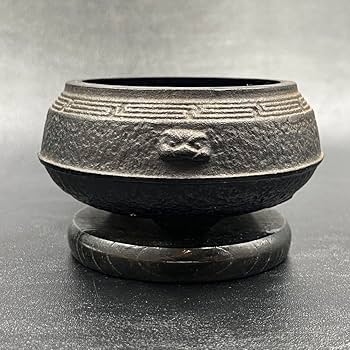 【昭和レトロ】南部鉄器・茅葺屋根　香炉 昭和レトロ】南部鉄器・茅葺屋根 香炉