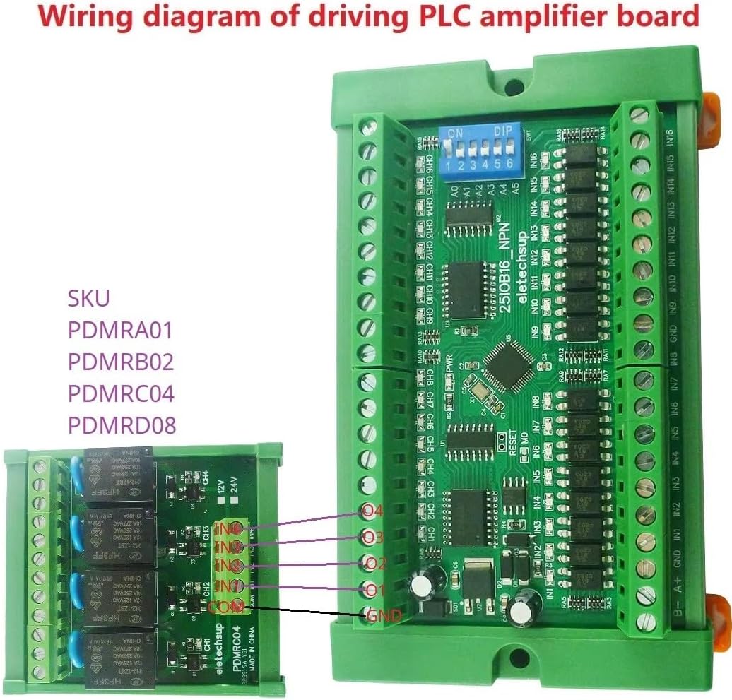 Wiring Diagram of Driving PLC Amplifier Board