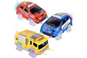 Light-Up Car Tracks for Kids - 3-Pack