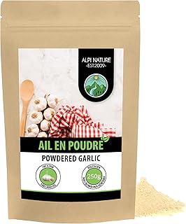 Alpi Nature Ail en Poudre 250g, Ail Déshydraté Moulu, Poudre d'Ail pour la Cuisine