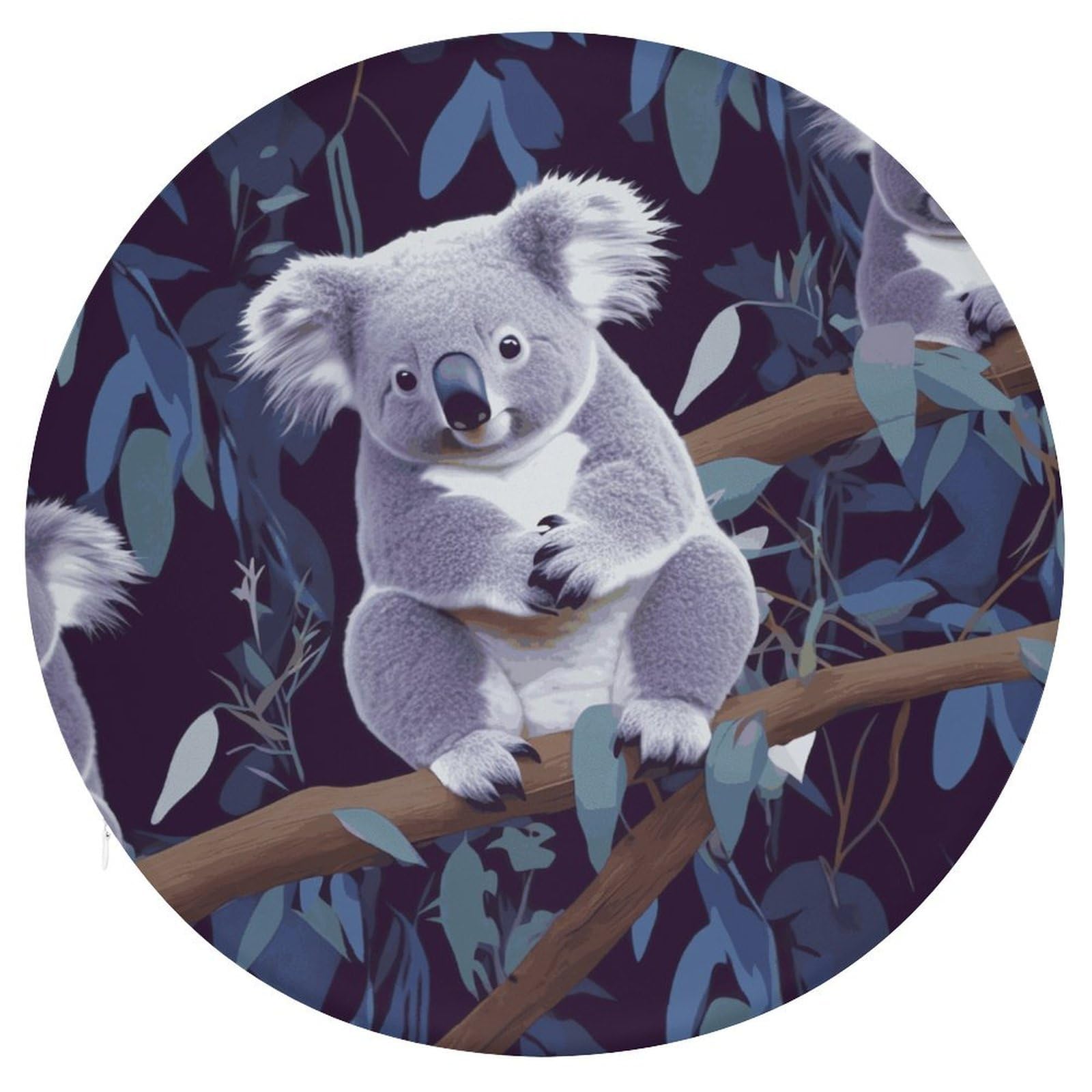 Wsoihfec Style Lovely Koala Seat Cushion Round Chair Pad