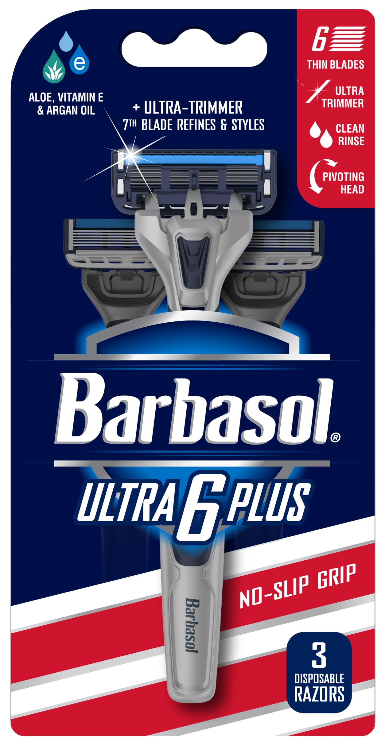 Barbasol Ultra 6 Plus Premium golarka jednorazowa, 3 szt