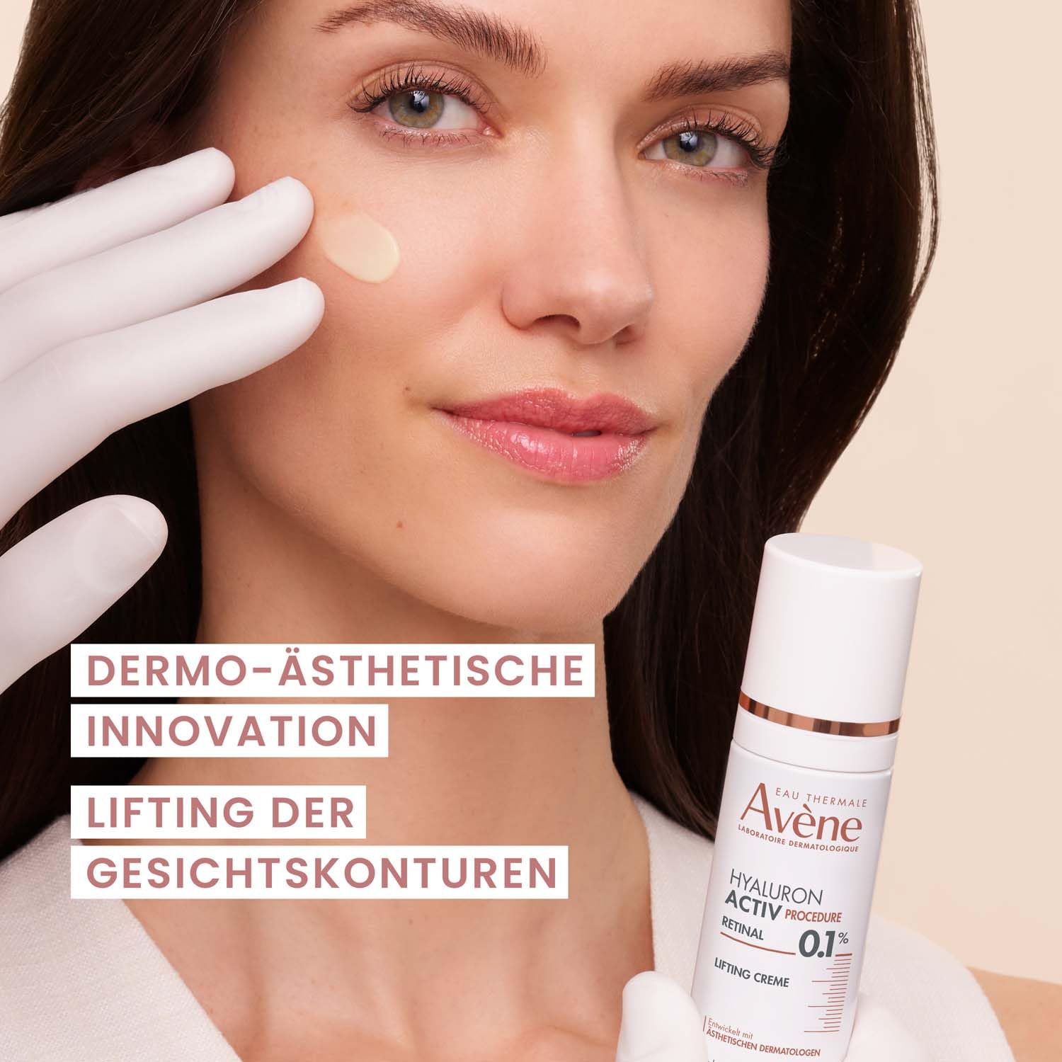 AVÈNE Hyaluron Activ Procedure - Lifting Creme - Strafft Gesichtskonturen - Mit 0,1% Retinal, Hyaluron & Niacinamid - Für bis zu 7 Jahre jünger aussehende Haut* - Reife, empfindliche Haut - 30 ml