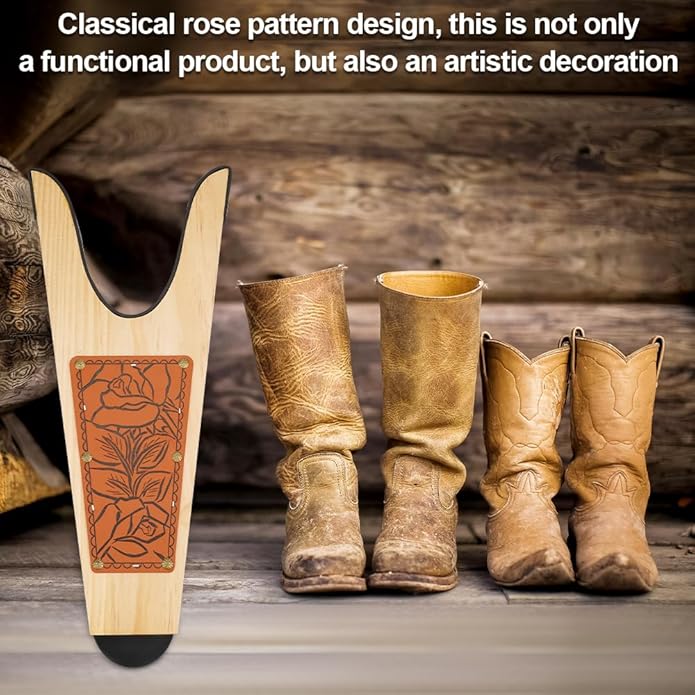 Calzador de Botas de Madera con Cuerno 2 en 1 miniatura 6