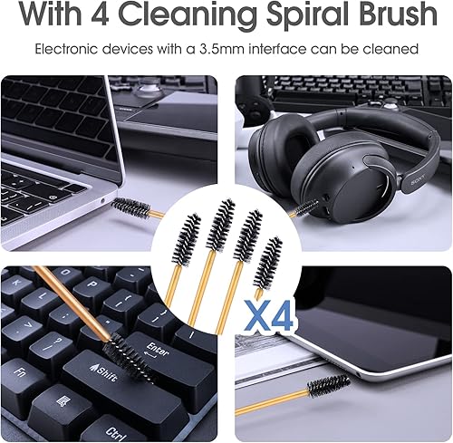 Miniatura 7 de 3 pares Almohadillas de repuesto para AirPods Pro y AirPods Pro 2 con kit de limpieza, puntas de auriculares de silicona antideslizantes con