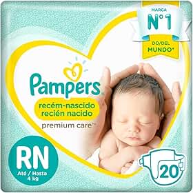 Fralda Pampers Premium Care Recém-Nascido RN 20 Unidades