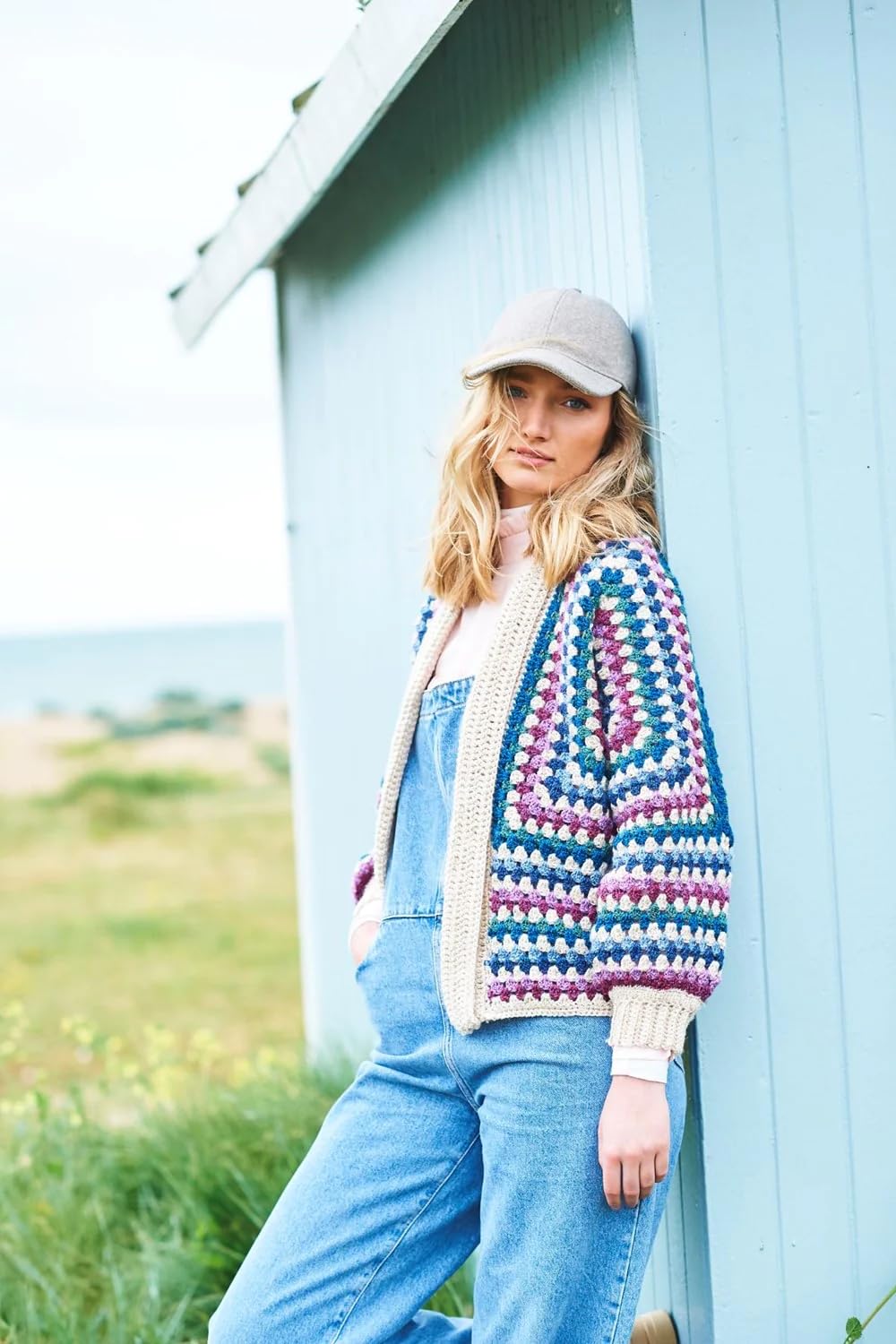 Stylecraft Multicoloured Dk Crochet Pattern - 9965 Granny Hexagon Cardigans, 30/32-46/48In