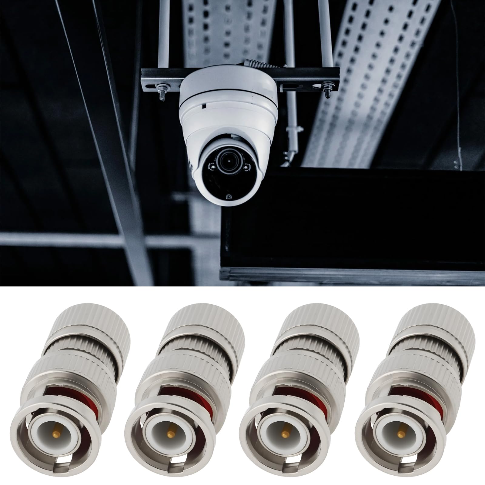 Create idea 10Pcs Twist On BNC Female Connector For Coax RG6 RG59 CCTV Cameras - Image 2